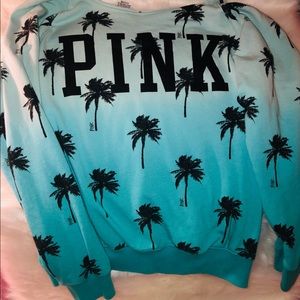 Off shoulder Victoria Secret Pink LS sweatshirt